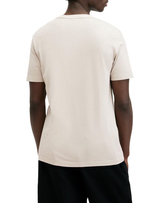 AllSaints White Ossage Cotton Crewneck T-shirt for men