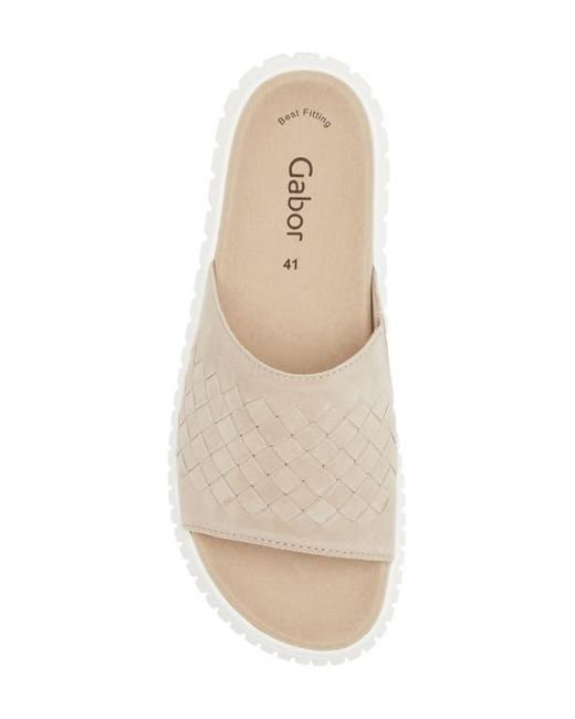 Gabor Multicolor Platform Slide Sandal