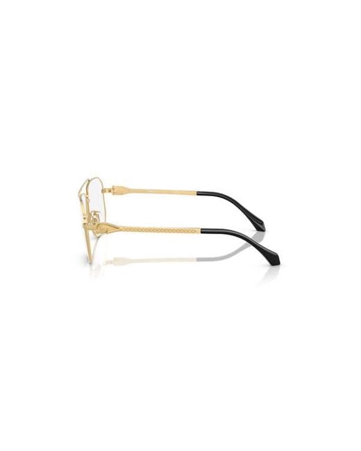 Versace Metallic 59Mm Square Optical Glasses for men