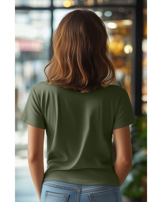 Alix Green Astronaut Jersey Relaxed Tee
