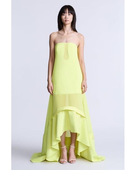 bcbg long yellow dress Bcbgmaxazria yellow long dress size 0
