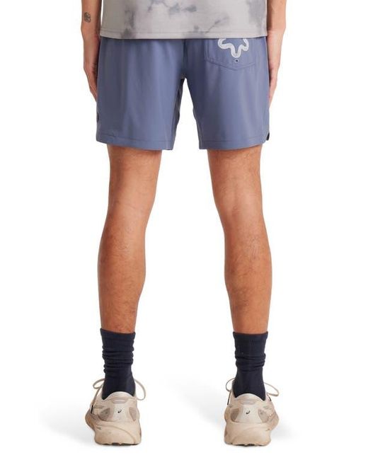 Roark Blue Serrano 7 Drawstring Shorts for men