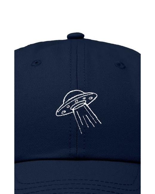 Alix Blue Ufo Embroidered Adjustable Dad Cap for men