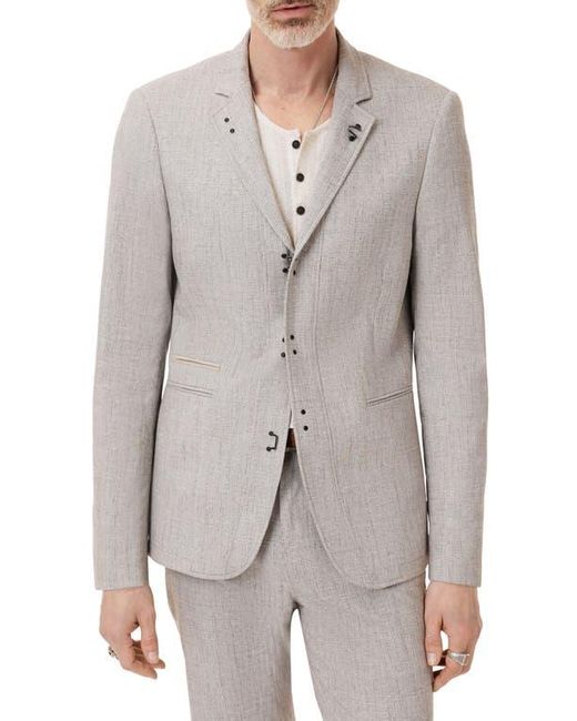John Varvatos Gray Wallace Slim Fit Stretch Cotton Sport Coat for men
