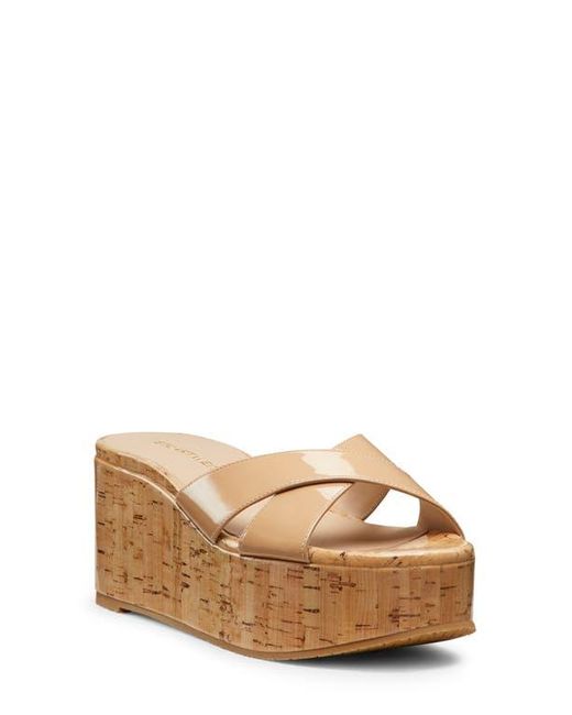 Stuart Weitzman Brown Dayna Platform Wedge Sandal