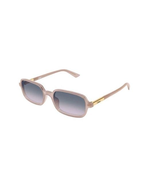 Chloé Gray 53Mm Gradient Rectangular Sunglasses