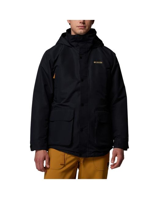 Columbia Black High Cascades 3-In-1 Reversible Hooded Jacket for men