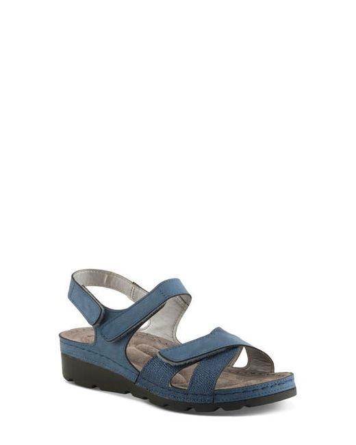 Flexus by Spring Step Blue Orwell Sandal