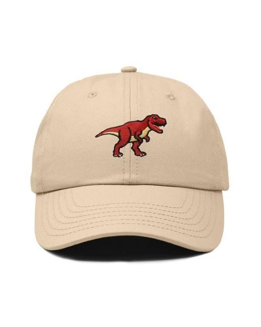 Alix Natural T Rex Dad Cap for men