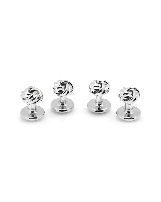 Cufflinks Inc. Metallic Knot Shirt Studs for men