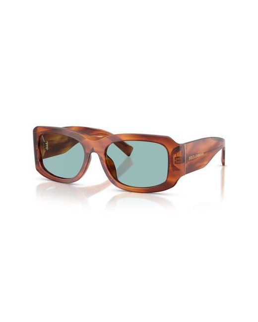 Dolce & Gabbana Blue 57Mm Rectangular Sunglasses for men