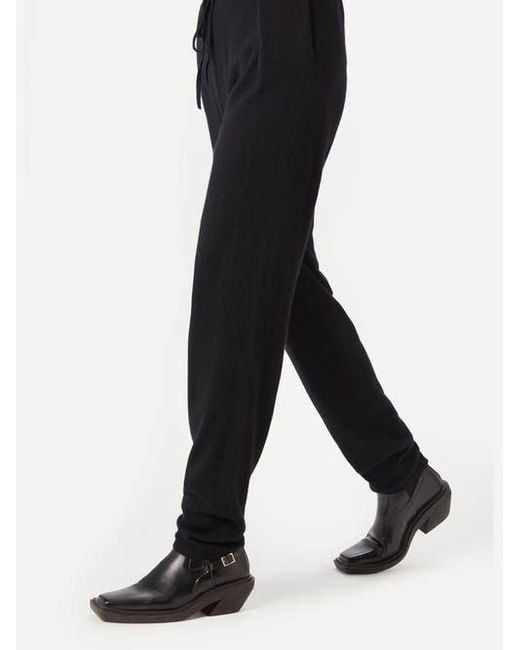 GOBI Mongolian Cashmere Black Tapered Jogger