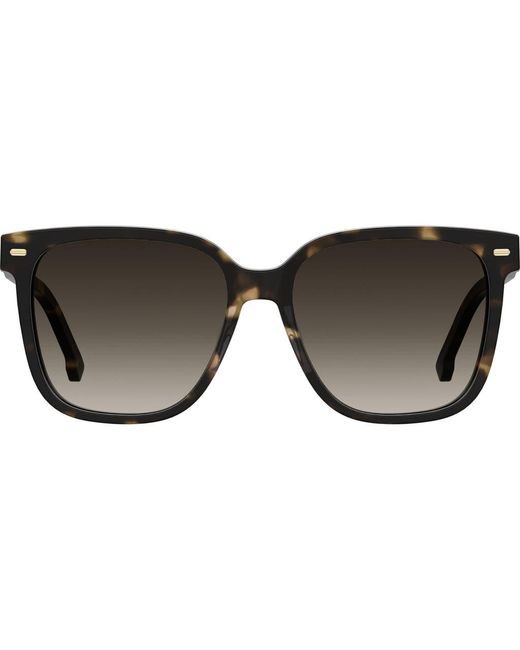 Carrera Black 55Mm Rectangular Sunglasses