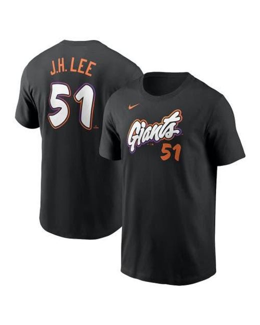 Nike Black Jung Hoo Lee San Francisco Giants 2025 City Connect Fuse Name & Number T-Shirt for men