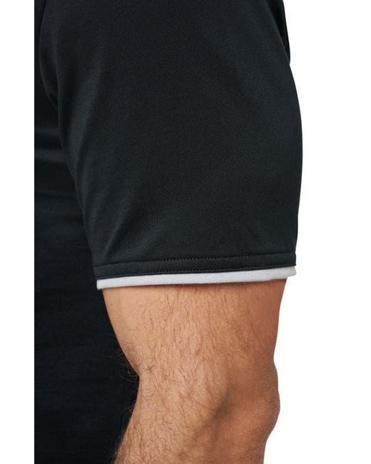 Travis Mathew Black Deep Start Polo for men