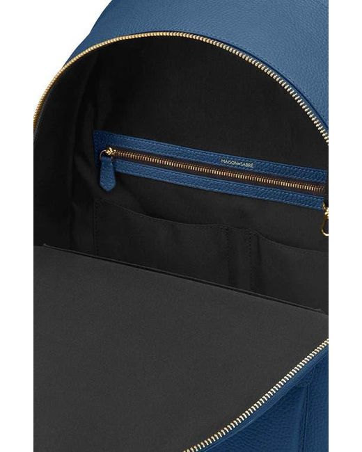 Maison De Sabre Blue Leather Backpack