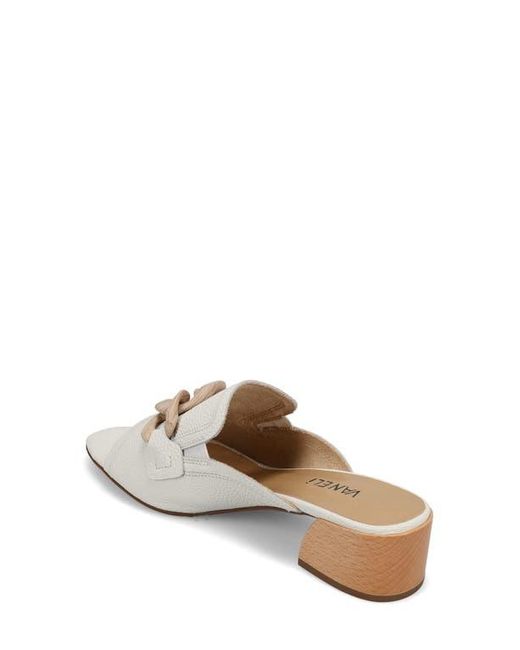 Vaneli White Cannia Block Heel Sandal