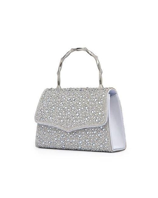 Lady Couture Gray Chic Evening Handbag With Handle