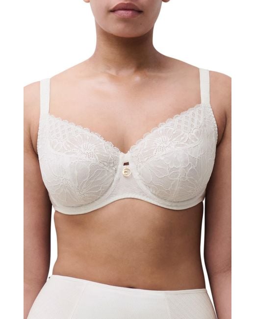 Chantelle White Sublime Full Coverage Underwire Bra