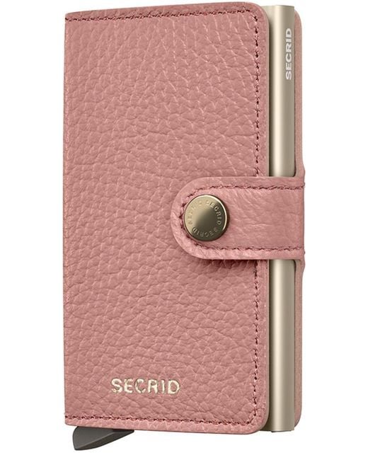 Secrid Pink Miniwallet Pebble