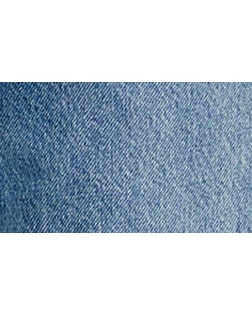 Rag & Bone Blue Shea High Waist Relaxed Straight Leg Jeans