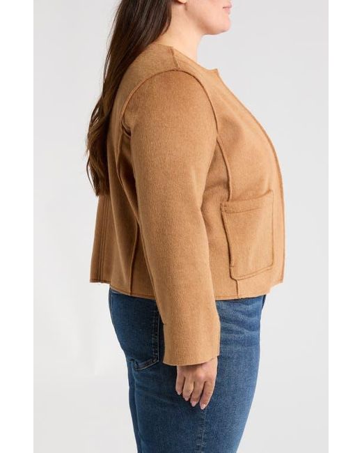 Wit & Wisdom Blue Open Front Crop Jacket