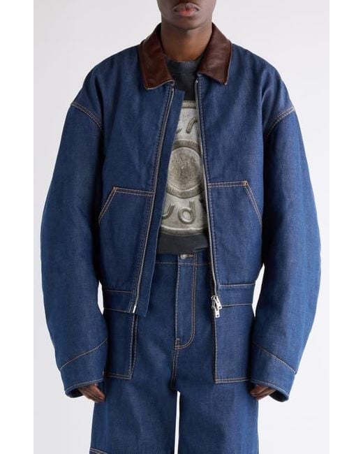Acne Studios Ohniev Denim Jacket in Blue for Men | Lyst
