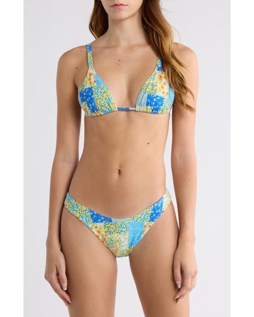 PacSun Blue Erica Triangle Bikini Top