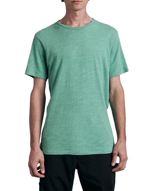 Rag & Bone Green Classic Flame Slub T-shirt for men