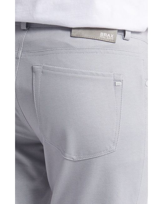Brax Gray Chuck Modern Fit Five-pocket Pants for men