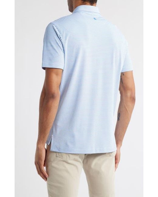Johnnie-o Blue Stetsons Stripe Performance Polo for men