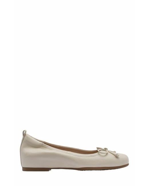 ABEO White Cadence Bow Ballet Flat