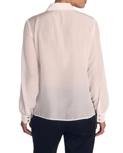 Bella Dahl Natural Ruffle Button-Up Shirt