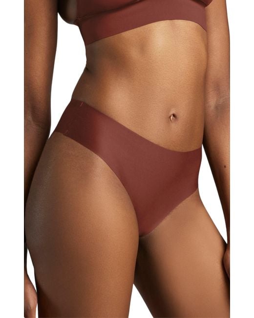 Siella Brown No-Show Bikini