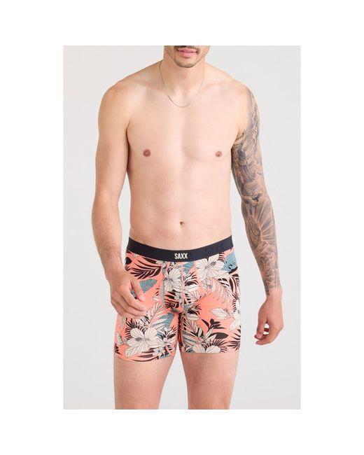Saxx Underwear Co. Pink Vibe Xtra Boxer Briefs for men