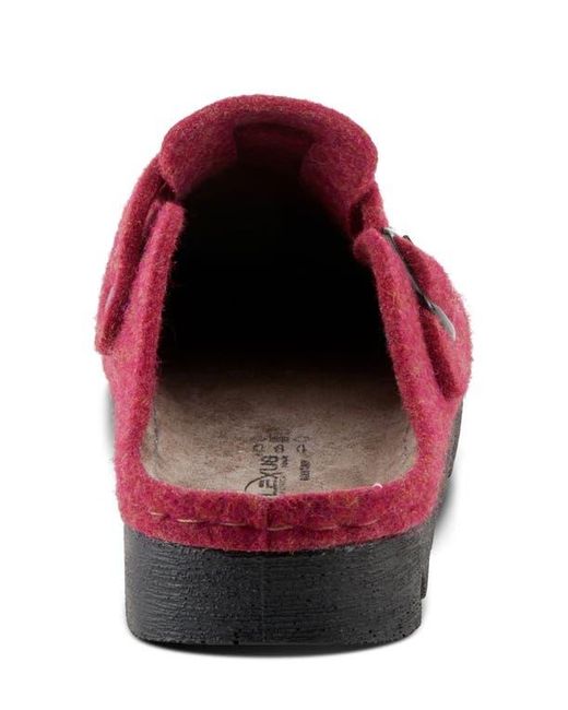 Flexus by Spring Step Red Clogger Mule
