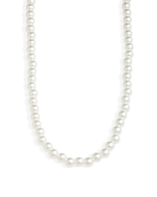 BP. White Imitation Pearl Necklace