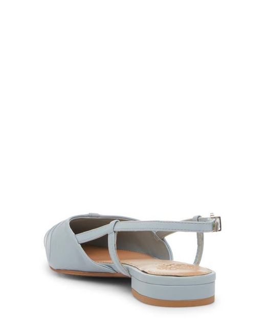 Vince Camuto White Agnes Pointed Toe Slingback Flat