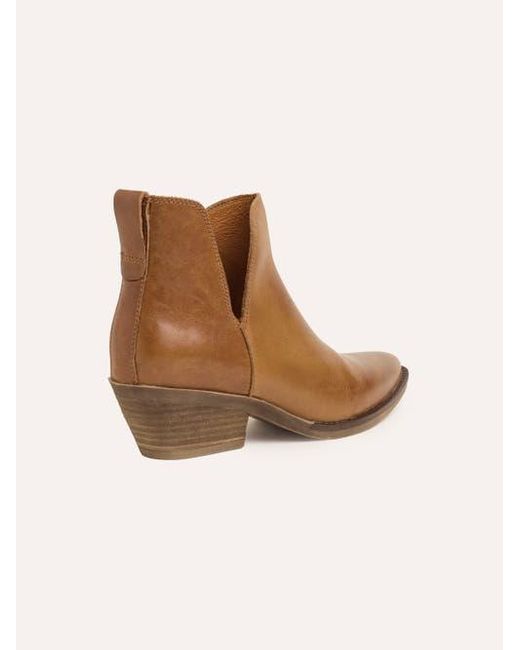 Celtic & Co. Brown Split Detail Ankle Boot
