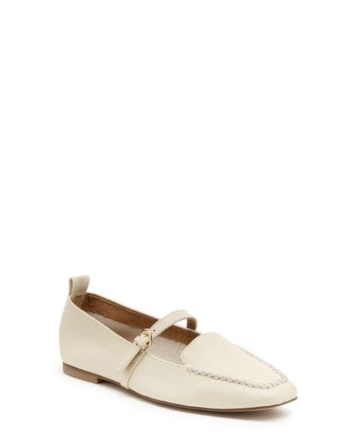 Kelsi Dagger Brooklyn Natural Ferry Mary Jane Loafer