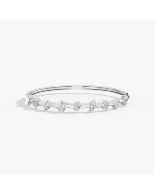 Everlee Metallic Spaced Multi-Shape Lab Diamond Bangle