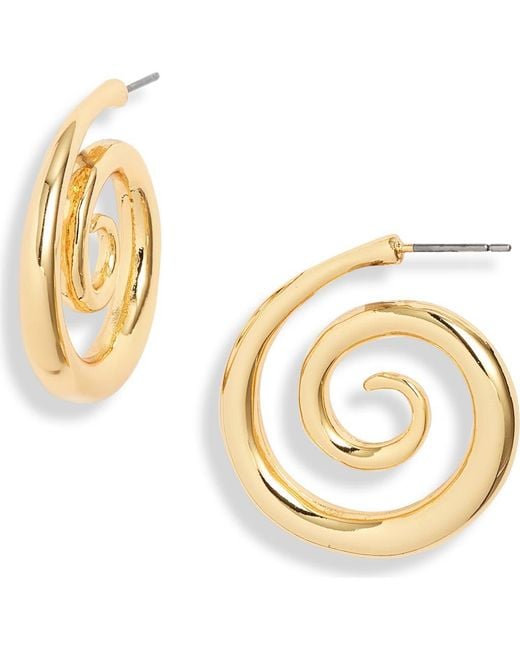 Kenneth Jay Lane Women's Metallic Swirl Drop Earrings