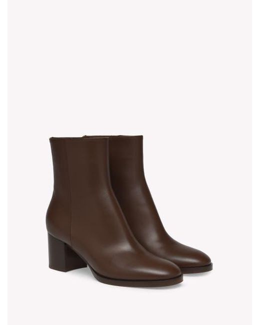Gianvito Rossi Brown Santiago Bootie