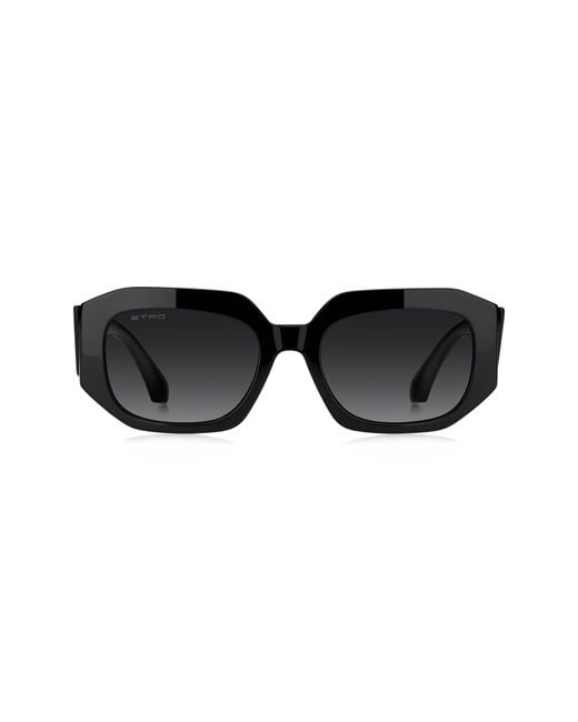 Etro Black 55Mm Gradient Geometric Sunglasses