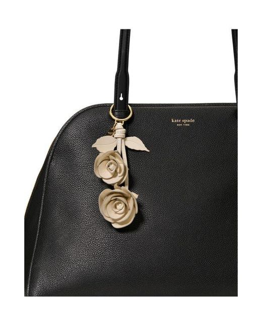 Kate Spade Metallic Charming Crinkle Patent Leather Key Fob