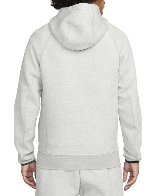 Nike Tech Fleece Pullover Hoodie in White for Men Lyst