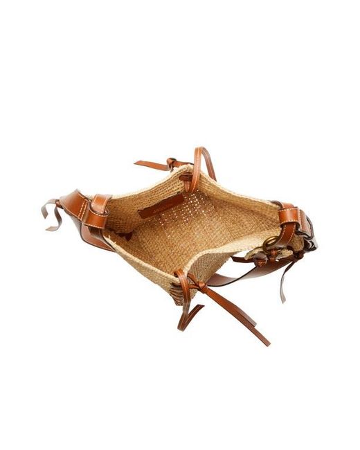 Isabel Marant Metallic Mini Tampa Woven Raffia Shoulder Bag