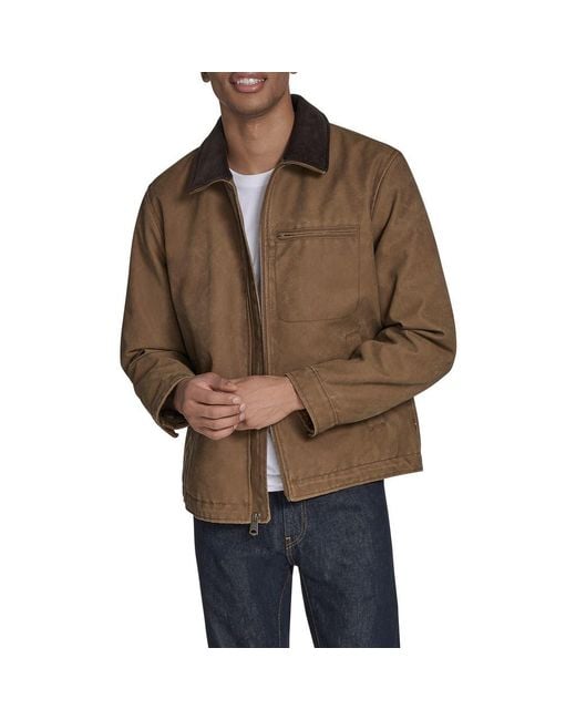 Levi's Brown Zip Front Barn Jacket for men