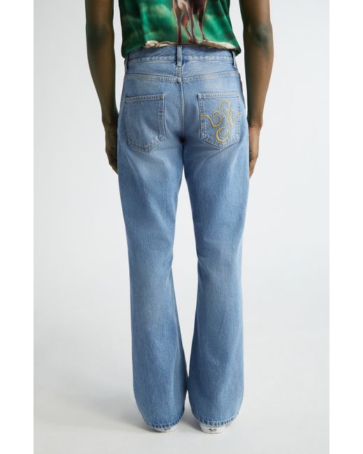 Stockholm Surfboard Club Blue Fog Nonstretch Bootcut Jeans for men