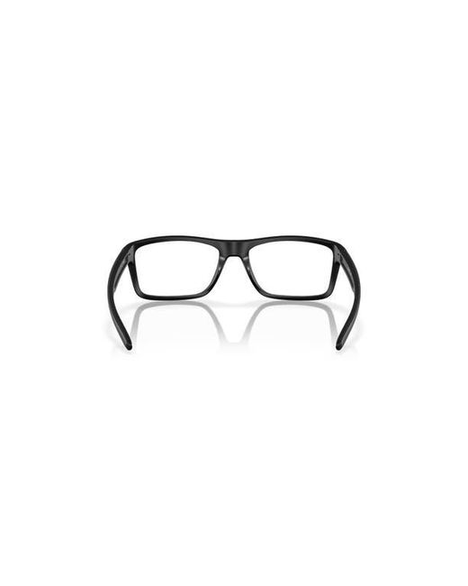 Oakley Black 55Mm Rectangle Optical Glasses for men